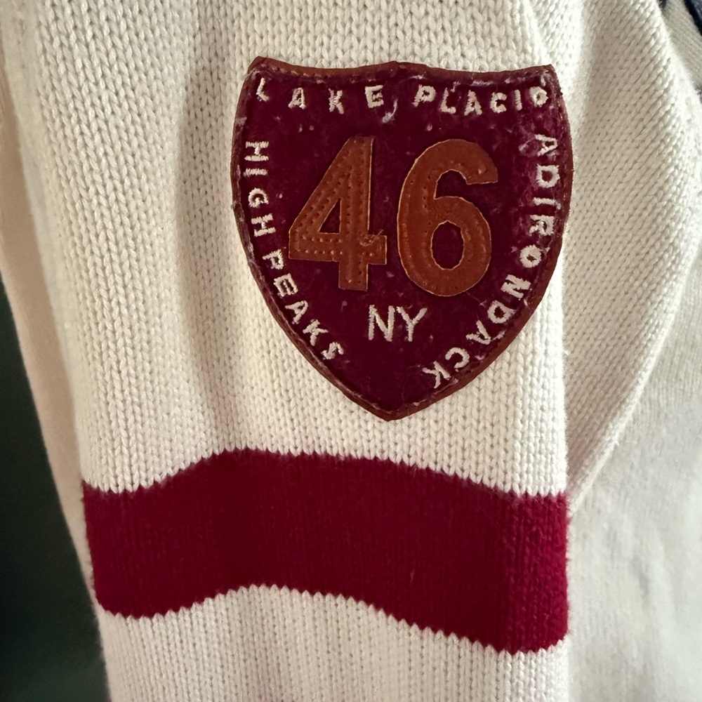 One-of-a-Kind Lake Placid NY Knit Sweater – Custom Picked | Vintage Sport Style - Picture 3 of 5